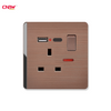 3Pin UK Wall Socket with USB Factory,UK-Plug Socket Customizable Factory,USB A+C Switch Socket Factory,220V-250V 13A switch socket with USB+Type-c,UK plug socket USB