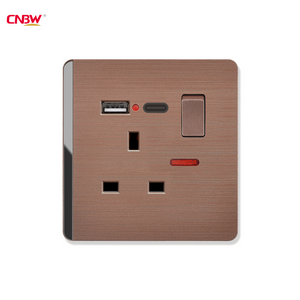 3Pin UK Wall Socket with USB Factory,UK-Plug Socket Customizable Factory,USB A+C Switch Socket Factory,220V-250V 13A switch socket with USB+Type-c,UK plug socket USB