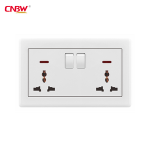 Wenzhou Factory OEM/ODM 13A 146 type UK Standard Double socket PC panel Electric universal socket Multi functional household use