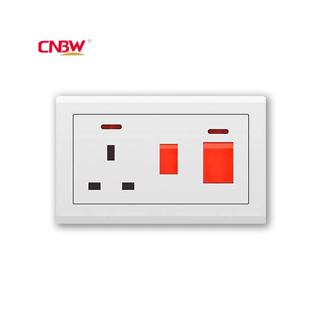 uk stardand 3pin with 25A And 45A Switch socket supplier,electric switch and socket switch 220v,Uk wall switch socket factory oem,wholesale best electric switches,glass panle switch supplier