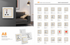 British standard switch socket, 220V to 250V switch socket, wall switch socket manufacturer's factory, household switch socket