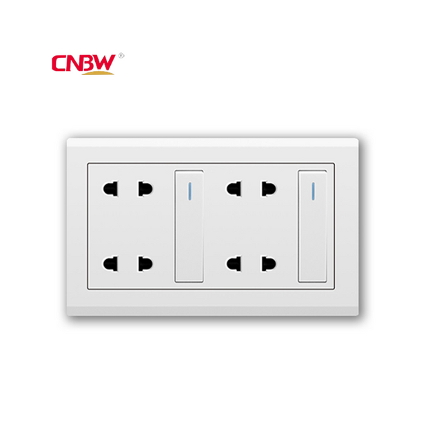uk stardand double 4pin Universal Switch socket supplier,electric switch and socket switch 220v,Uk wall switch socket factory oem,wholesale best electric switches,glass panle switch supplier