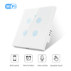 CNBW Eu/UK Standard Wifi Tuya Zigbee Homekit Smart Switch Wireless APP Touch Glass Panel Wall Smart Switch 1/2/3/4 Gang Smart Switch