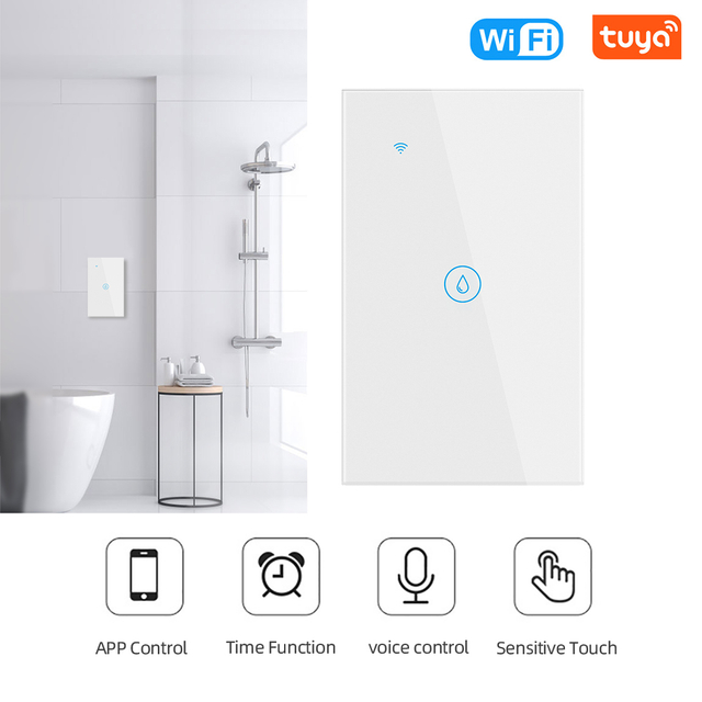CNBW Smart 118 Heater Switch Wifi Zigbee Tuya Smart Switch Wifi Smart Home Wireless APP Touch Glass Panel Wall Smart Switch Smart Switch
