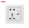 Factory OEM ODM uk Standard PC panel Electric Light 5pin universal switch socket wall universal socket with multi socket