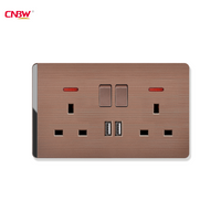 13 Amp USB charging socket supplier,Wall Switch Socket With USB Port,UK Plug socket with switch,Wholesale Switches Sockets Factory,PC 13A double Switch socket