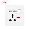 wall switch socket with USB,Wal USB switch socket with,3pin Universal Plug Socket with Usb Manufacturer,multi plug Usb charge power socket factory,universal Usb socket warehouse