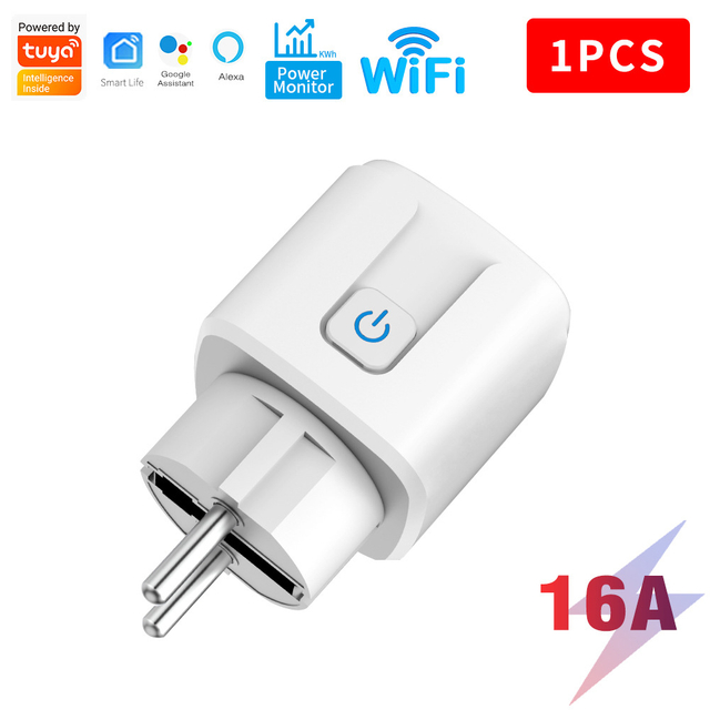 CNBW EU Plug 16A 220V Electric Wireless Smart Power Plug Energy Google Alexa Voice Control US Mini WiFi Smart Plug Socket from China manufacturer - Bowang Switch Socket Products Supplier
