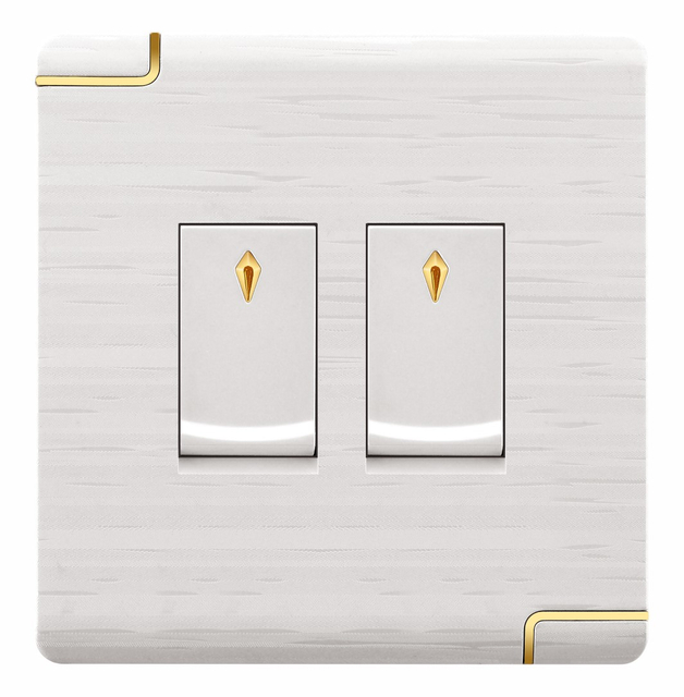 Bangladesh New Design of Embossed Marble PC Panel 500W 2 Gang Switch Fan Dimmer Switch Fan Speed Controller Bestseller