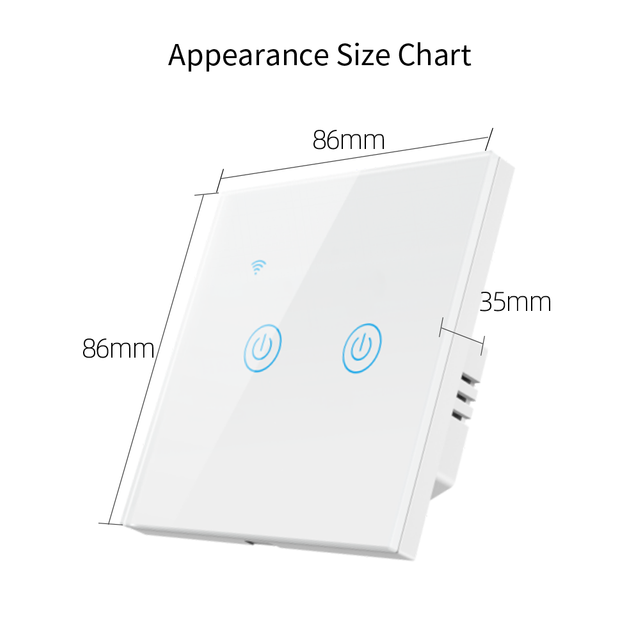 CNBW Eu/UK Standard Wifi Tuya Modern Smart Switches Wifi Smart Home Wireless APP Touch Glass Panel Wall Smart Switch 2 Gang Smart Switch from China manufacturer - Bowang Switch Socket Products Supplier
