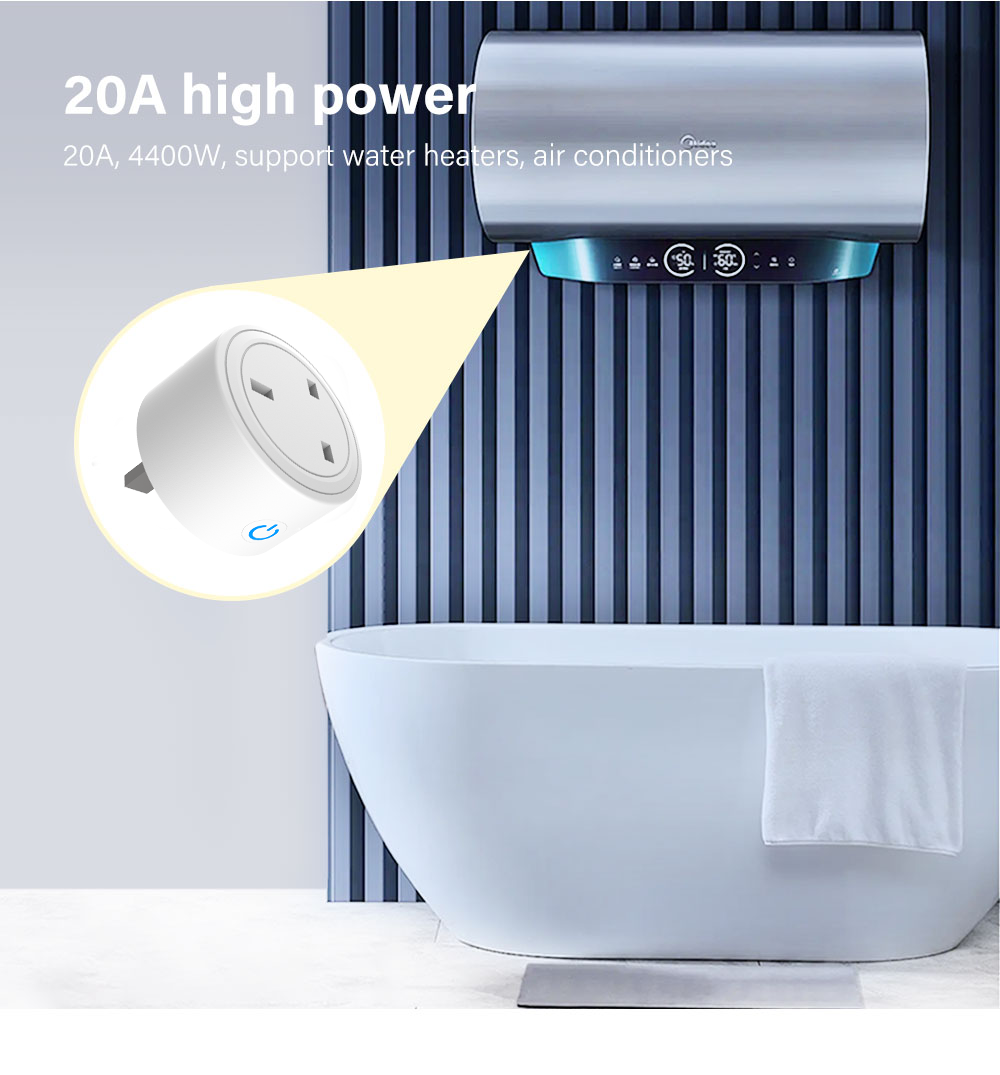 CNBW Uk Plug 16A 220V Electric Wireless Smart Power Plug Energy Google Alexa Voice Control US Mini WiFi Smart Plug Socket from China manufacturer - Bowang Switch Socket Products Supplier