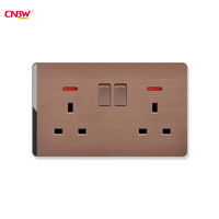 13 Amp Double UK Socket Supplier,UKTwin Socket with Good Quality ODM/OEM Supplier,UK Plug socket with switch,electrical sockets and switches manufacturer,PC 13A double Switch socket