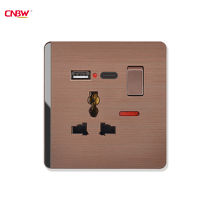 3Pin Universal Wall Socket with USB Factory,Multi-Plug Socket Customizable Factory,USB A+C Switch Socket Factory,220V-250V 13A switch socket with USB+Type-c,universal plug socket USB