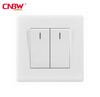 UK PC Wall Switch with Big Button Wall Switch,2 gang power switch,2gang 1/2 way power supplier,220V-250V wall PC switch Factory,16A wall Electrical switch