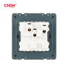 CNBW Factory Wholesale 220v-250v16A Uk Standard Round Style Electric Uk 3pin Universal Switch Socket PC Wall Uk-plug Power Socket OEM/ODM Electroplated Inner Frame