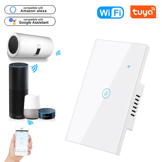 CNBW Smart 118 Heater Switch Wifi Zigbee Tuya Smart Switch Wifi Smart Home Wireless APP Touch Glass Panel Wall Smart Switch Smart Switch