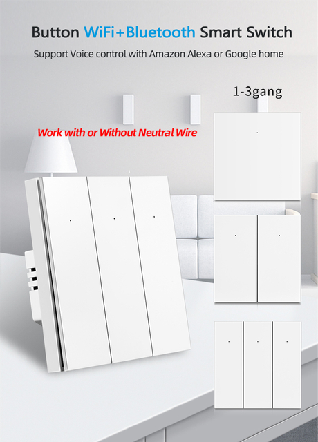 86type Eu/UK Standard Tuya Wifi App Android Large Big Button Switch Touch Switch APP Glass Panel Wall Smart Touch Switch 1gang Switch from China manufacturer - Bowang Switch Socket Products Supplier