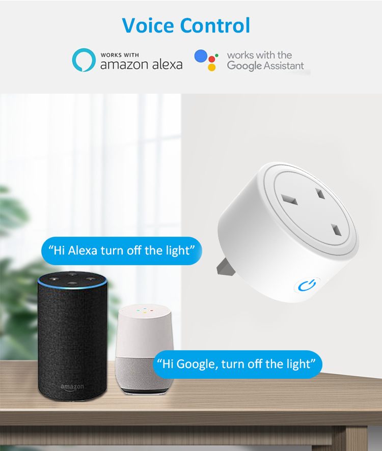 CNBW Uk Plug 16A 220V Electric Wireless Smart Power Plug Energy Google Alexa Voice Control US Mini WiFi Smart Plug Socket from China manufacturer - Bowang Switch Socket Products Supplier