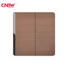 CNBW Factory Uk Standard 16A Pc Electrical Wall Switch 2gang Brushed Color with Logo ODM/OEM Light Switch Best Selling in The Middle East
